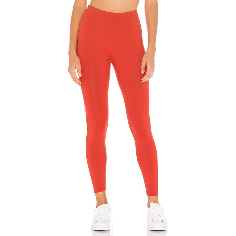 Beyond Yoga Sportflex High Waisted Midi Legging in Scarlet Sun Athletic Workout